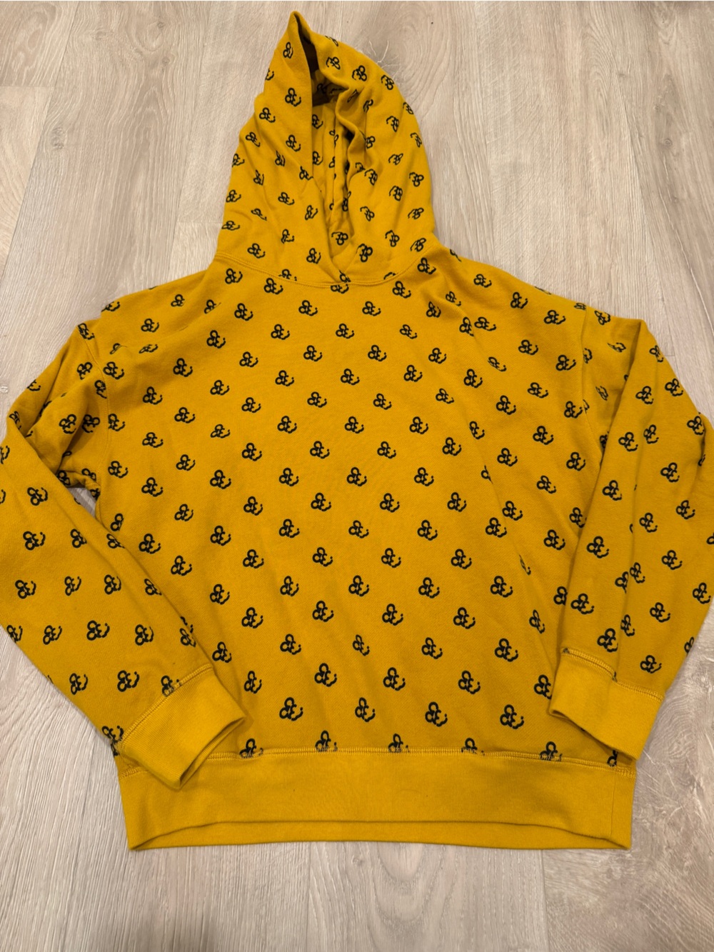UNIQLO x Disney Mustard Yellow sweatshirt with Black Mickey Print